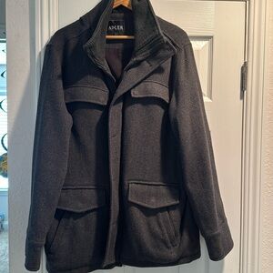 Men’s Gray Peacoat size Large